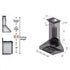 ZLINE 54" Professional Wall Range Hood, Built-in CrownSound® Bluetooth Speakers, 697CRN-BT-54