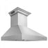 ZLINE 54" Professional Wall Range Hood, Built-in CrownSound® Bluetooth Speakers, 697CRN-BT-54