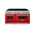 ZLINE 60" 7.4 cu. ft. Dual Fuel Range with Gas Stove and Electric Oven in Fingerprint Resistant Stainless Steel, RAS-RM-60