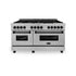 ZLINE 60" Autograph Edition Dual Fuel Range, DuraSnow, RASZ-SN-60-MB