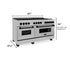 ZLINE 60" Autograph Edition Dual Fuel Range, DuraSnow, RASZ-SN-60-MB