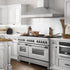 ZLINE 60" Dual Fuel Range, DuraSnow Stainless, RAS-SN-60