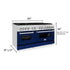 ZLINE 60" Professional Dual Fuel Range with Blue Matte Door, RA-BM-60