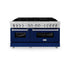 ZLINE 60" Professional Dual Fuel Range with Blue Matte Door, RA-BM-60