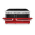 ZLINE 60" Professional Dual Fuel Range with Red Matte Door, RA-RM-60
