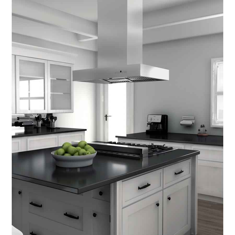 ZLINE 60" Stainless Steel Island Range Hood, KECOMi-60