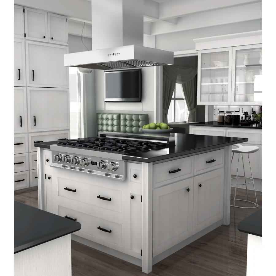 ZLINE 60" Stainless Steel Island Range Hood, KECOMi-60