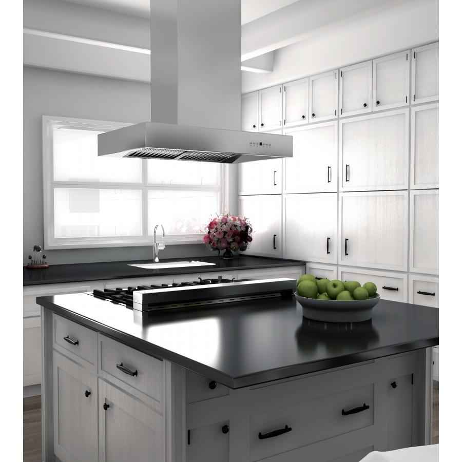 ZLINE 60" Stainless Steel Island Range Hood, KECOMi-60
