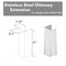 ZLINE 61" Extended Chimney and Crown, 655-4SSSS-36-304-E