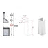 ZLINE 61" Extended Chimney and Crown, 655-4SSSS-36-304-E