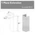 ZLINE 61" Snow Finished, Chimney Extension, Ceilings up to 12.5', 8KF2S-E