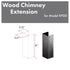 ZLINE 61" Wooden Chimney Extension, Ceilings up to 12 ft. (KPDD-E)
