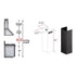 ZLINE 61" Wooden Chimney Extension for Ceilings up to 12', KPCC-E