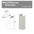 ZLINE 61" Wooden Chimney Extension for Ceilings up to 12.5', 321TT-E