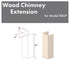 ZLINE 61" Wooden Chimney Extension for Ceilings up to 12.5', KBUF-E