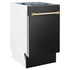 ZLINE Autograph 18" Dishwasher Black Stainless, Bronze, DWVZ-BS-18-CB