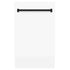 ZLINE Autograph 18" Dishwasher White Door, Black Handle DWVZ-WM-18-MB