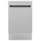 ZLINE Autograph 18" DuraSnow Dishwasher, Black handle DWVZ-SN-18-MB