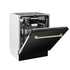ZLINE Autograph 24" Dishwasher Black Stainless, DWVZ-BS-24-CB