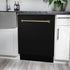 ZLINE Autograph 24" Dishwasher Black Stainless, DWVZ-BS-24-CB