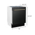 ZLINE Autograph 24" Dishwasher Black Stainless, DWVZ-BS-24-CB