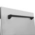 ZLINE Autograph 24" Dishwasher Stainless Door, Matte Black Handle DWVZ-304-24-MB