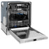 ZLINE Autograph 24" Dishwasher White Door, Black Handle DWMTZ-WM-24-MB