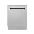 ZLINE Autograph 24" DuraSnow Dishwasher, Black Handle DWVZ-SN-24-MB