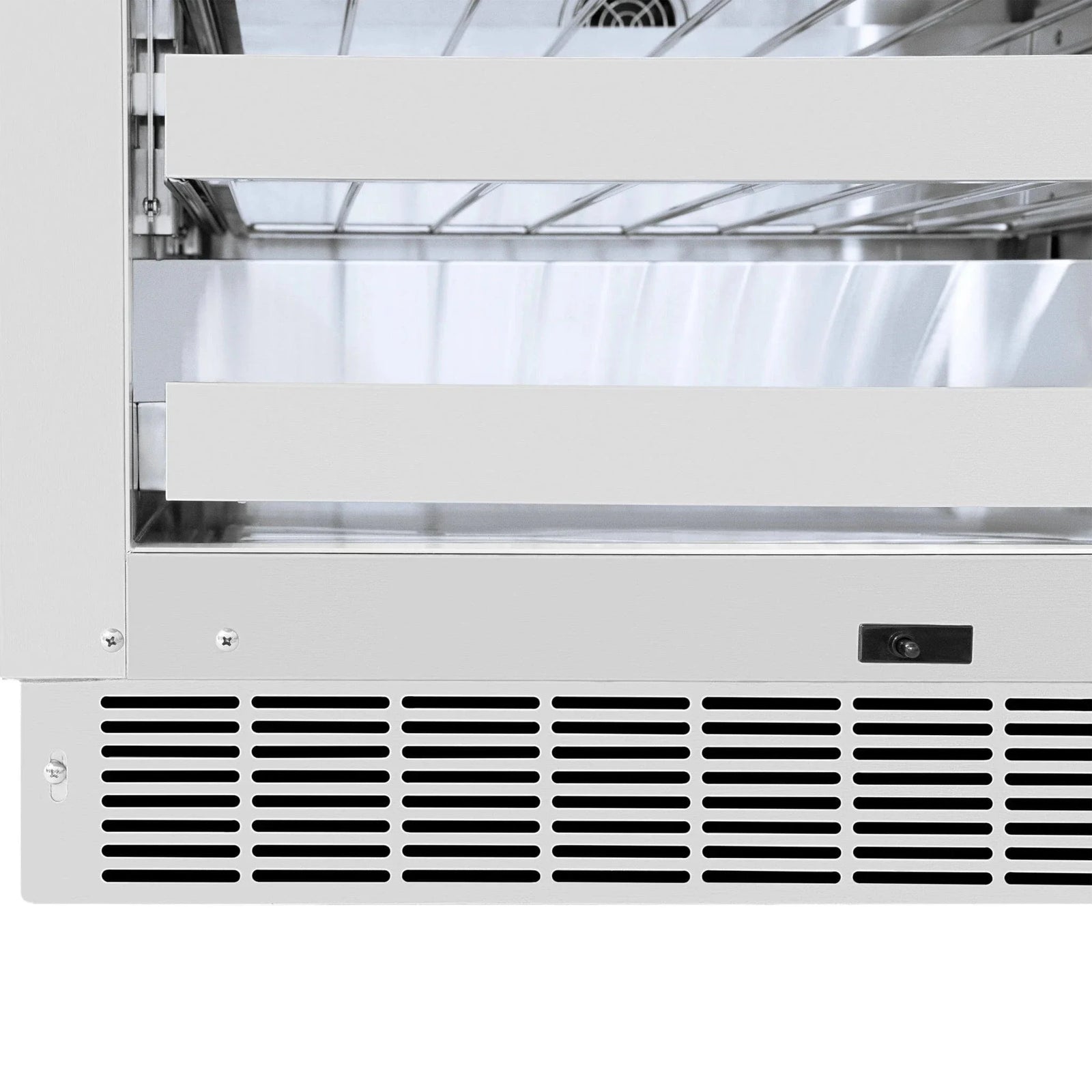 ZLINE Autograph 24 in. Dual Zone 44 Bottle Wine Cooler With Panel Ready Glass Door And Champagne Bronze Handle RWDPOZ-24-CB