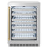 ZLINE Autograph 24 in. Dual Zone 44 Bottle Wine Cooler With Stainless Steel Glass Door And Champagne Bronze Handle RWDOZ-GS-24-CB