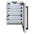 ZLINE Autograph 24 in. Dual Zone 44 Bottle Wine Cooler With Stainless Steel Glass Door And Matte Black Handle RWDOZ-GS-24-MB