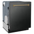 ZLINE Autograph Edition 24" Dishwasher Black Stainless, DWMTZ-BS-24-CB