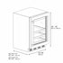 ZLINE Autograph Edition 24 in. Touchstone 151 Can Beverage Fridge With Stainless Steel Glass Door And Polished Gold Handle RBSOZ-GS-24-G