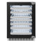 ZLINE Autograph Edition 24 in. Touchstone Dual Zone 44 Bottle Wine Cooler With Panel Ready Glass Door And Matte Black Handle RWDPOZ-24-MB