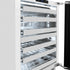 ZLINE Autograph Edition 24 in. Touchstone Dual Zone 44 Bottle Wine Cooler With Panel Ready Glass Door And Polished Gold Handle RWDPOZ-24-G