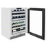 ZLINE Autograph Edition 24 in. Touchstone Dual Zone 44 Bottle Wine Cooler With Panel Ready Glass Door And Polished Gold Handle RWDPOZ-24-G