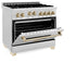 ZLINE Autograph Edition 36" Dual Fuel Range, Gold Accents, RAZ-36-G