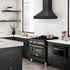 ZLINE Black Stainless Steel Range Hood with Black Stainless Steel Handle - BS655-30-BS