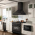 ZLINE Black Stainless Steel Range Hood with Black Stainless Steel Handle - BS655-30-BS