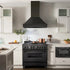 ZLINE Black Stainless Steel Range Hood with Black Stainless Steel Handle - BS655-30-BS
