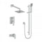ZLINE Bliss Shower System in Brushed Nickel, BLS-SHS-BN