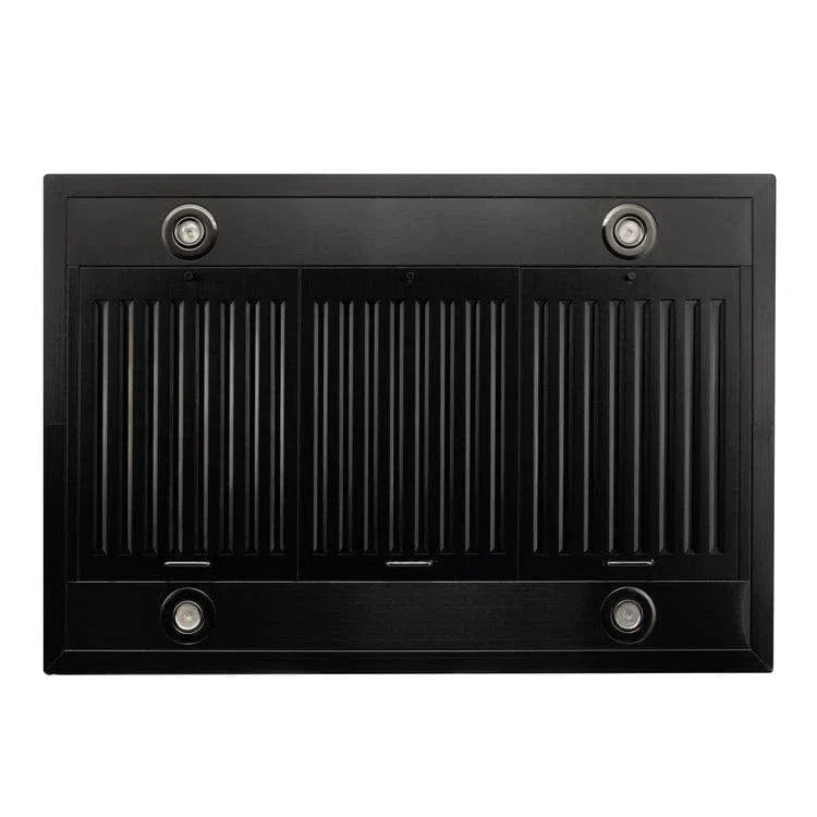 ZLINE Convertible Vent Island Mount Range Hood in Black Stainless Steel BSGL2iN-42
