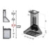 ZLINE 48" Oil-Rubbed Bronze Wall Range Hood, 8667B-48