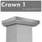 ZLINE Crown Molding #1 for Wall Range Hood, CM1-KB/KL2/KL3