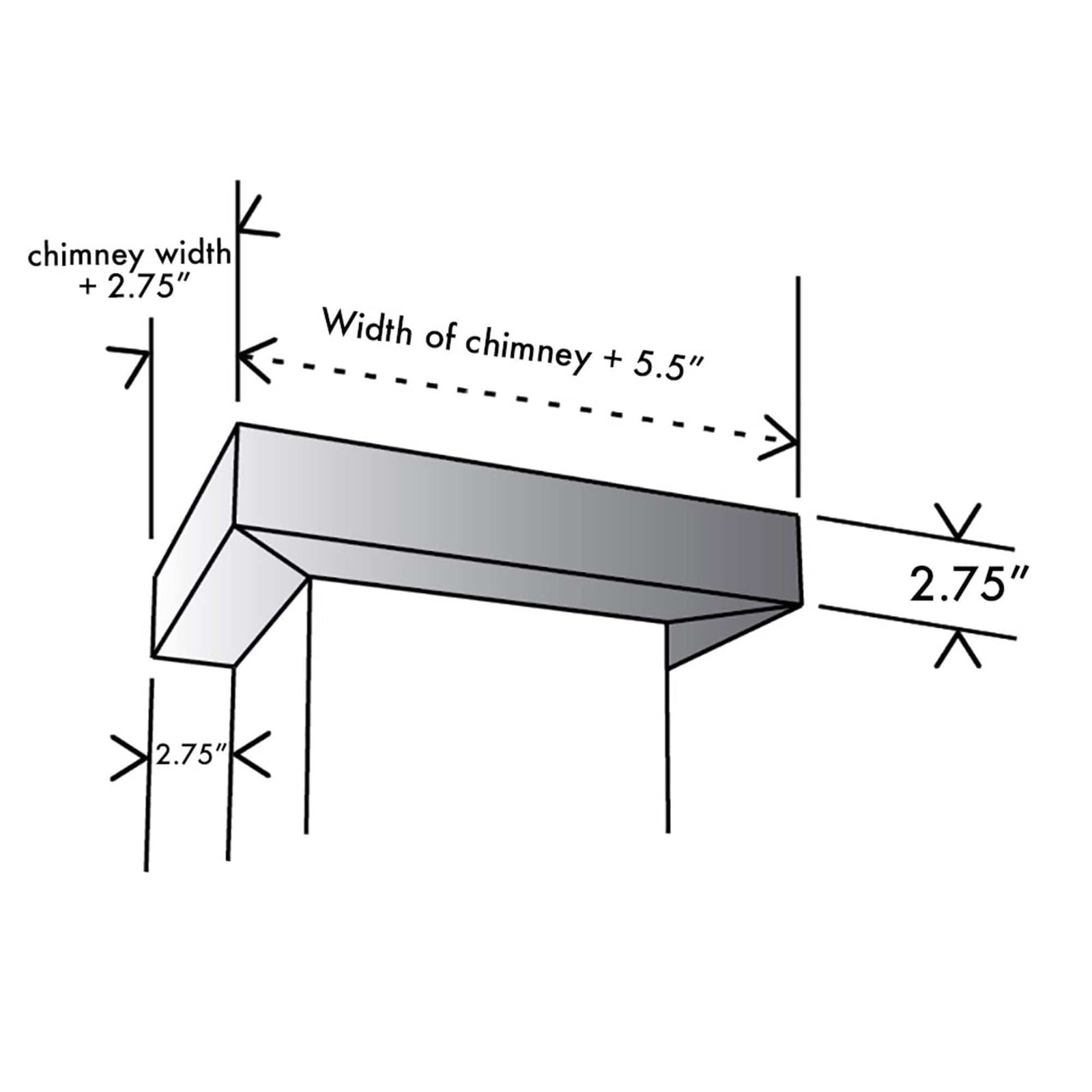 ZLINE Crown Molding #2 for Wall Range Hood, CM2-587/597/KE/KECOM-30/KZ