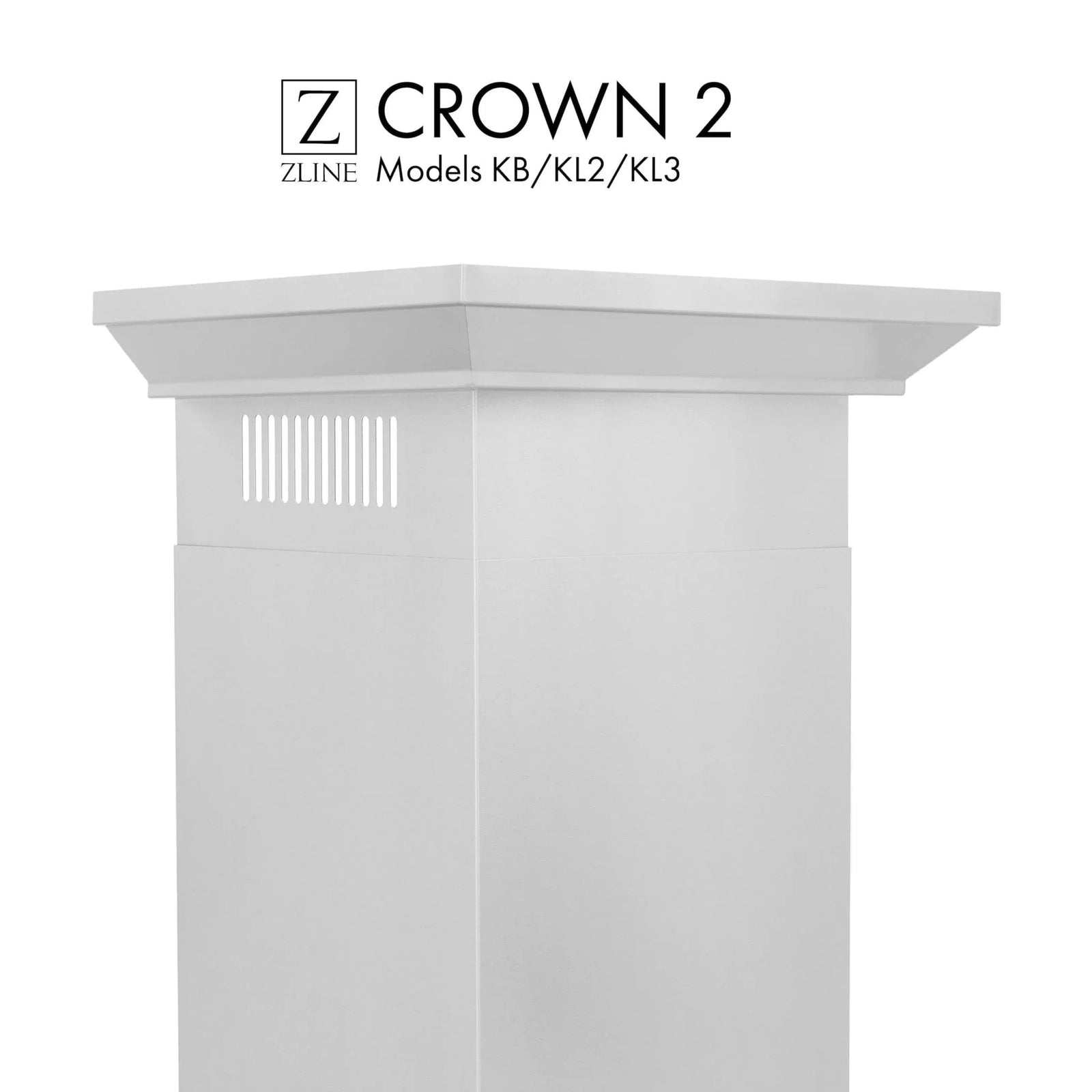 ZLINE Crown Molding #2 for Wall Range Hoods, CM2-KB/KL2/KL3