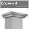 ZLINE Crown Molding #4 for Wall Range Hood, CM4-KB/KL2/KL3