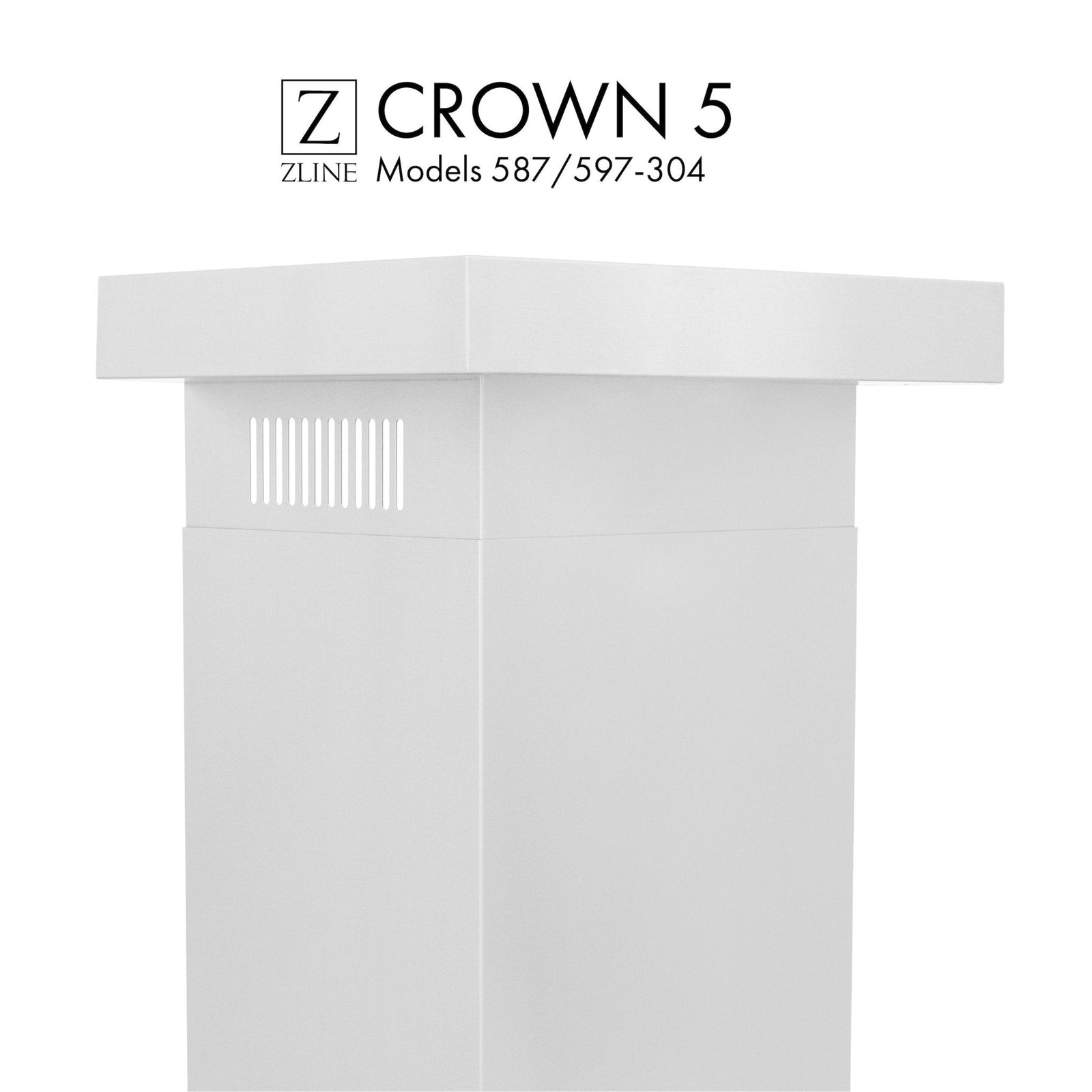 ZLINE Crown Molding 5 for Wall Range Hood, CM5-667/697-304