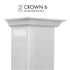 ZLINE Crown Molding #6 for Wall Range Hood, CM6-KB/KL2/KL3