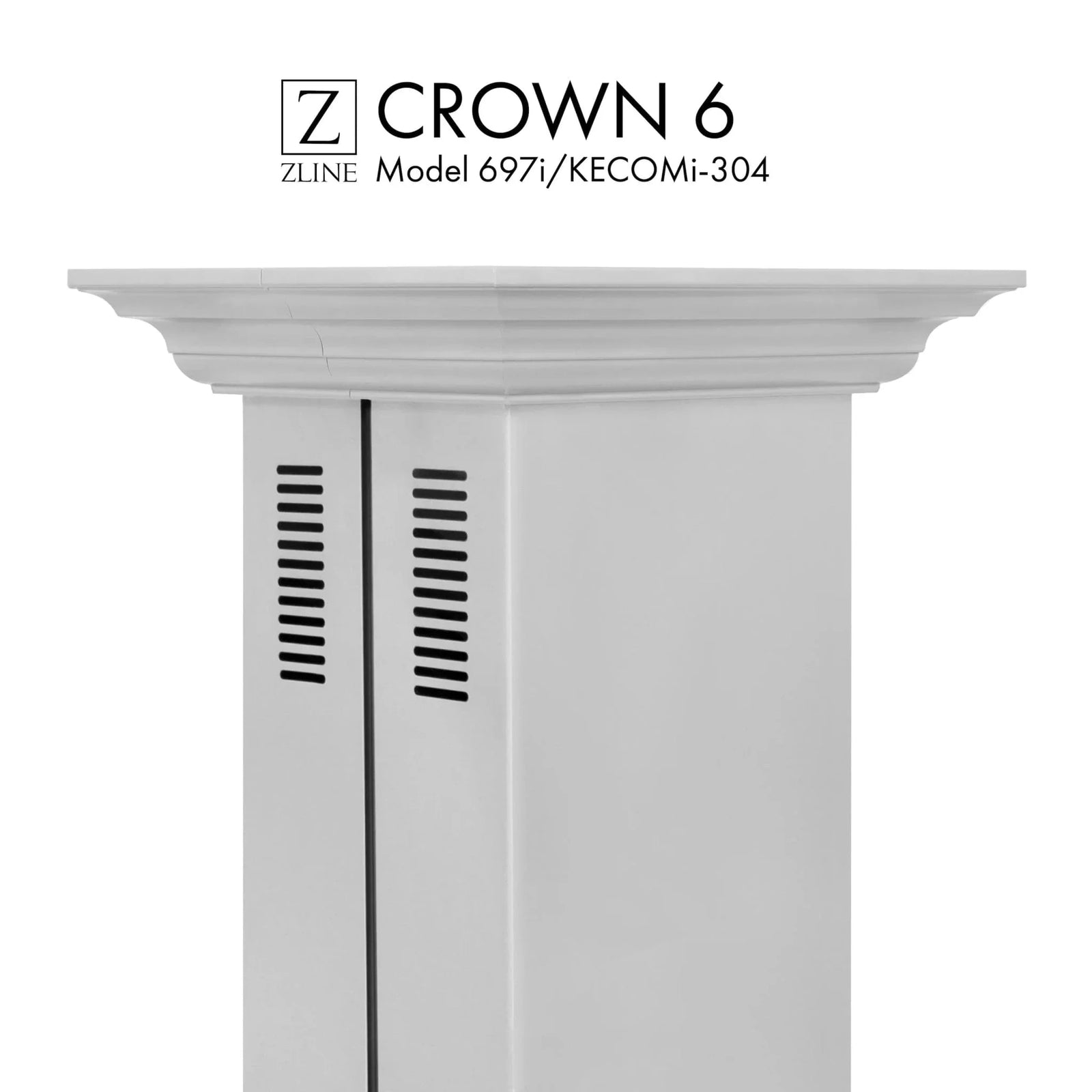 ZLINE Crown Molding Profile 6 for Island Mount Range Hood CM6-697i/KECOMi-304
